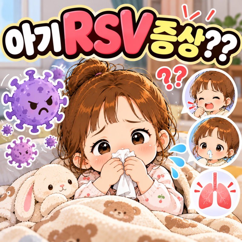 아기 RSV 증상 감기와 뭐가 다를까?잠복기 전염기간 어린이집 등원까지