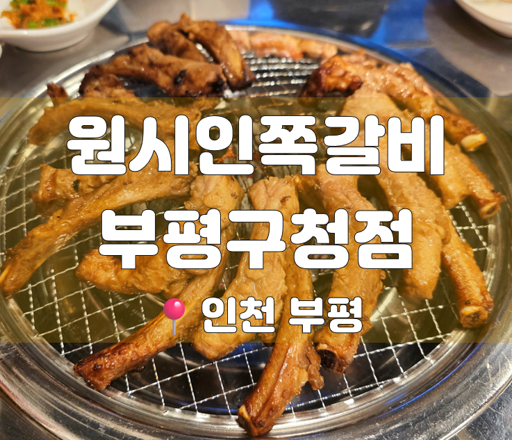 [부평구청맛집] 원시인쪽갈비 부평구청점 솔직후기｜초벌되어 편하게 즐기는 두툼한 부평쪽....