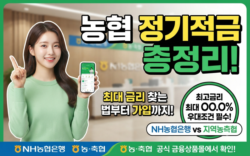 농협 정기적금 가입방법과 최대 이자는?