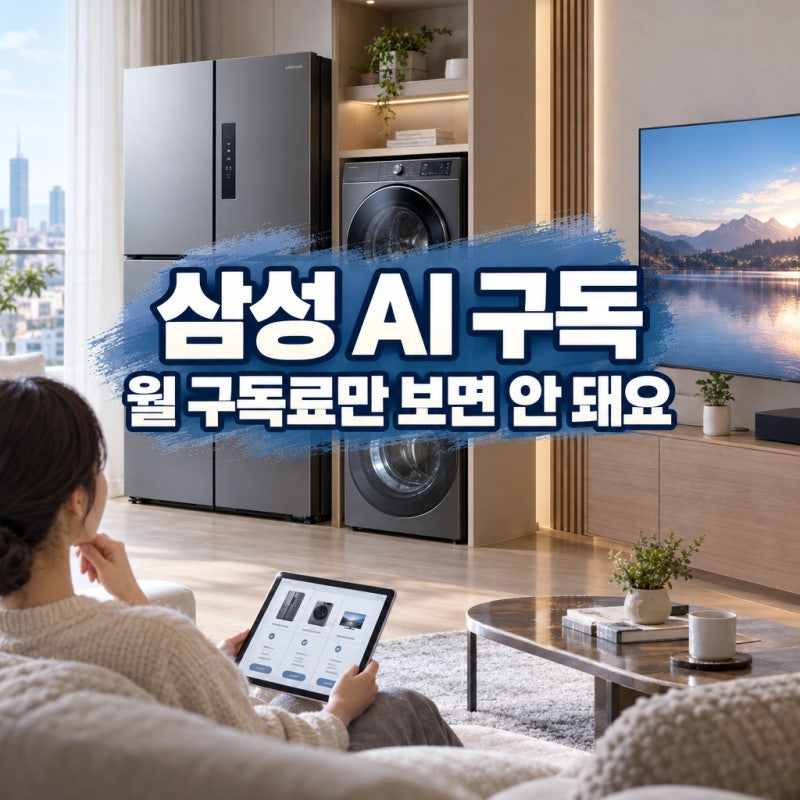 삼성 AI 구독 바뀌었어요, 월 구독료만 보면 놓치는 조건