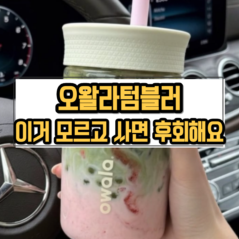 미국 MZ 유행템 오왈라 텀블러 샀어요! 가격, 종류, 밀폐력 후기