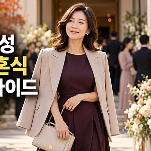 40대 여성 가을 결혼식 하객룩 완벽 정리｜10월·11월 코디 추천과 피해야 할 옷차림
