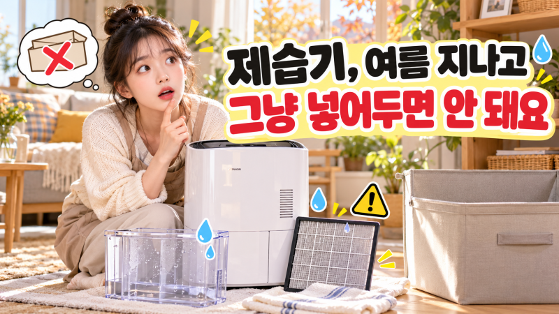 제습기 여름 지나고 어떻게 보관할까? 물통·필터 청소부터 내부 건조까지
