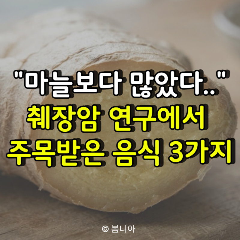 "마늘보다 훨씬 많았다.." 췌장암 연구에서 주목받은 음식 3가지