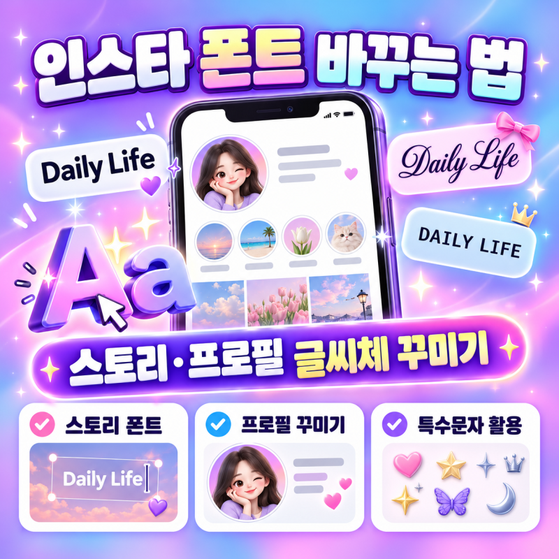 인스타 폰트 바꾸는 법