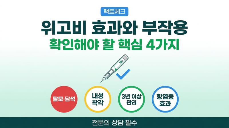 위고비 효과와 부작용 팩트체크, 지금 확인해야 하는 핵심 4가지