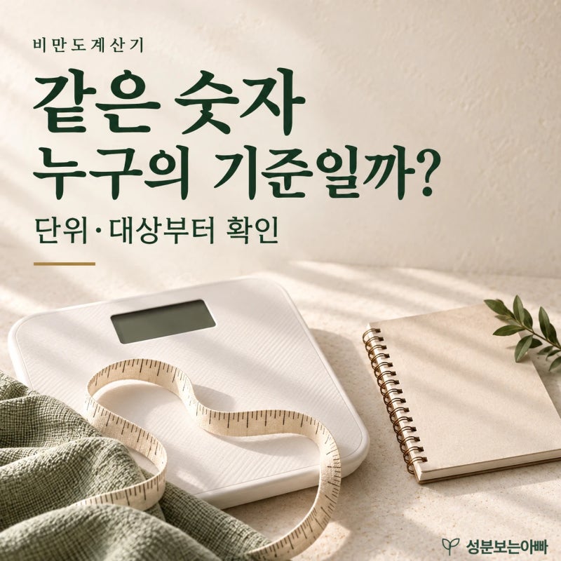 비만도계산기, BMI 계산식과 한국 성인 분류는 어떻게 읽을까
