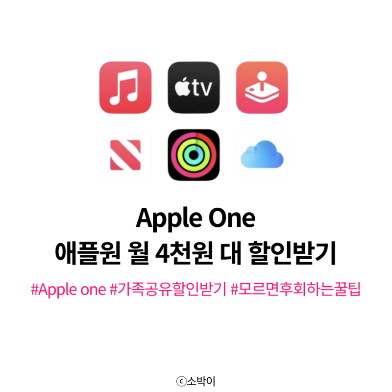 애플 One 가격 혜택 아이클라우드 애플뮤직 애플TV+ 묶음 구독 활용법