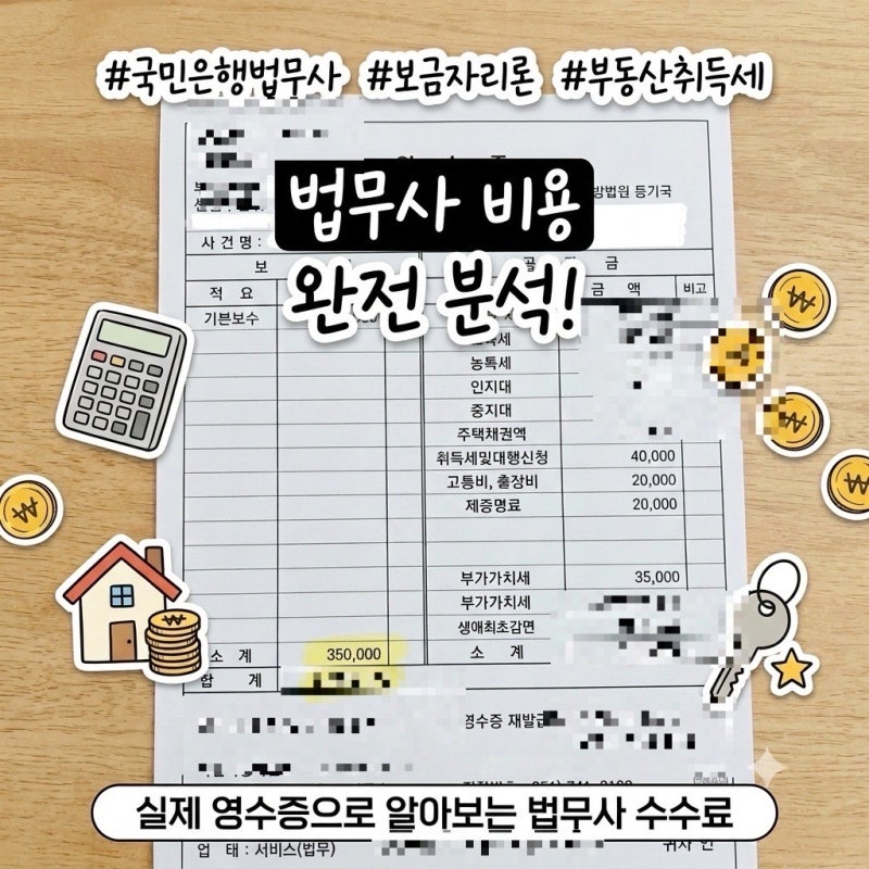 국민은행 대출 법무사 비용