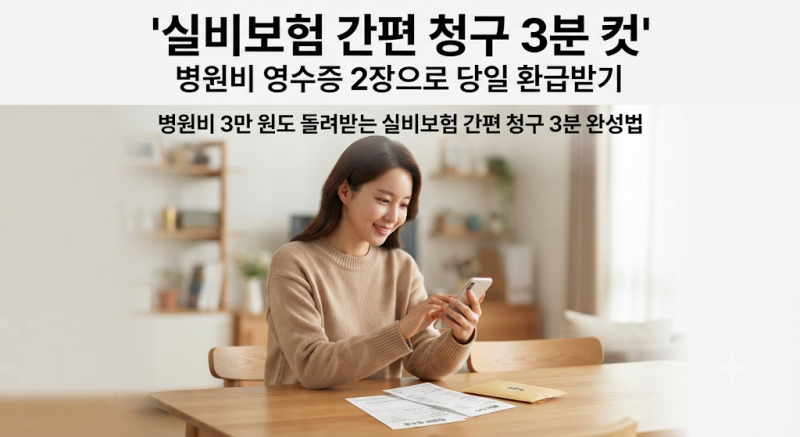 병원비 3만 원도 돌려받는 실비보험 간편 청구 3분 완성법