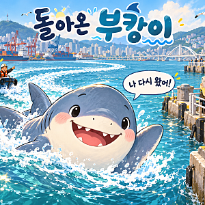 부캉이 정체와 근황, 북항 상어 10월 2일 그물 유도까지 정리
