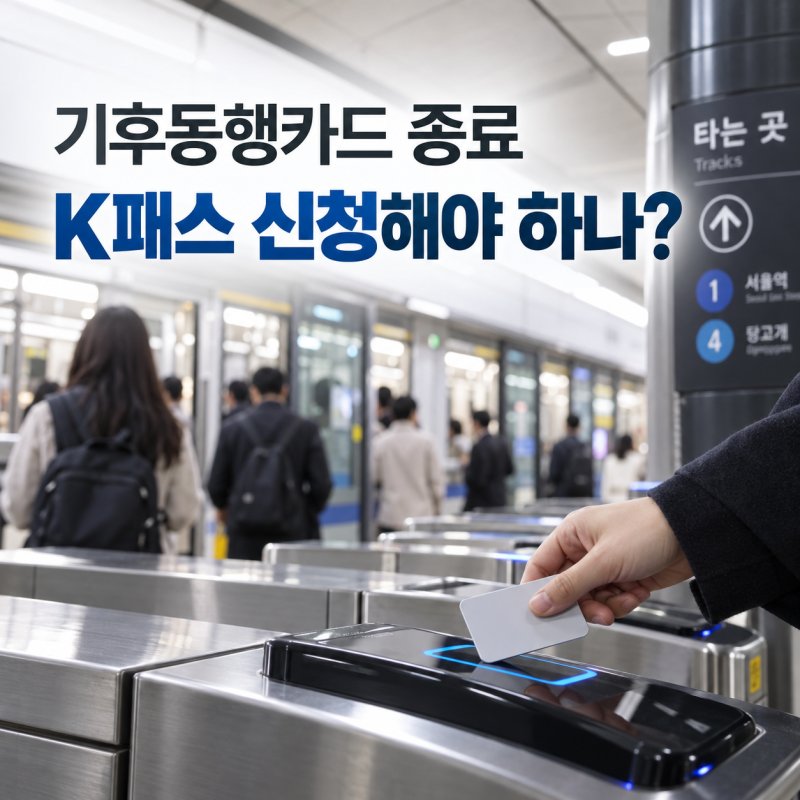 기후동행카드 9월 종료, K패스 모두의카드 새로 신청·등록해야할까 총정리