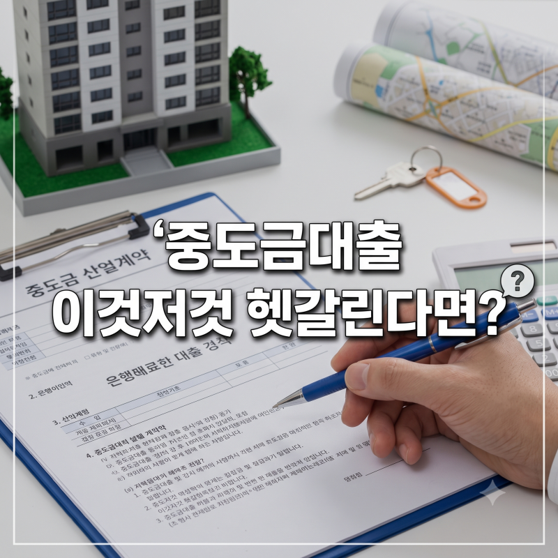 아파트 분양 중도금대출, 신청부터 실행까지 헷갈리는 것들