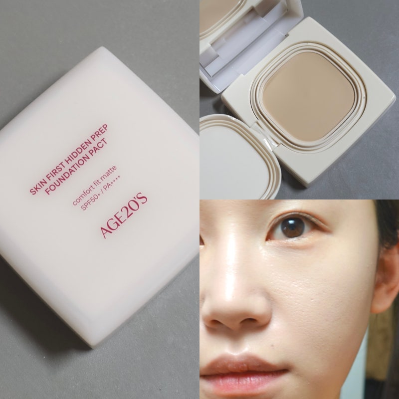 AGE20'S 히든 프렙 파운데이션 팩트, 고밀착 커버력 좋은 올리브영 쿠션팩트 추천