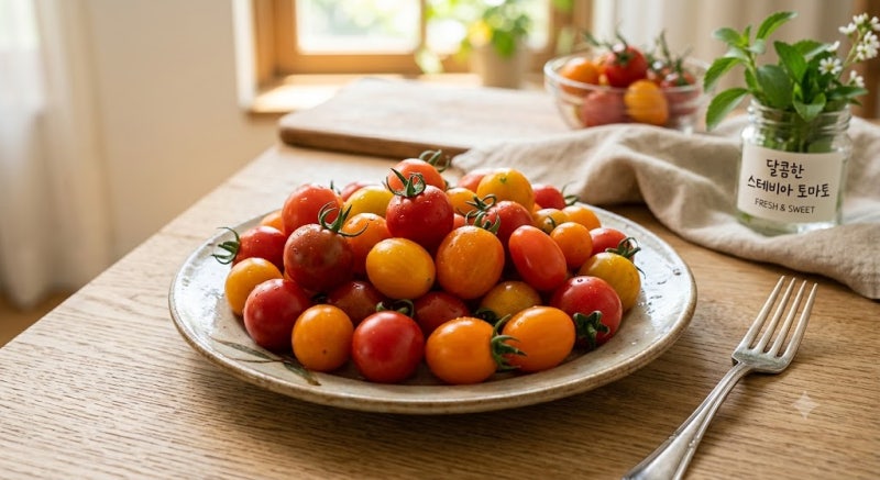 달콤해서 자꾸 손이 가는 스테비아토마토, 과다섭취 주의!