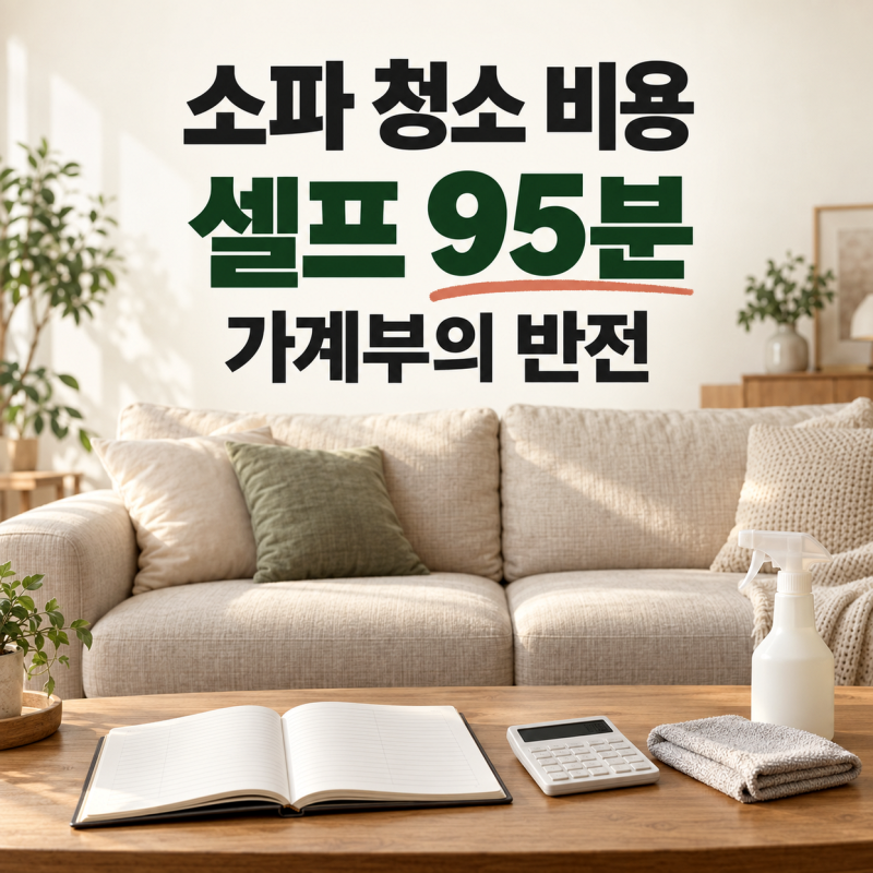 소파 청소 비용, 셀프 95분 가계부의 반전