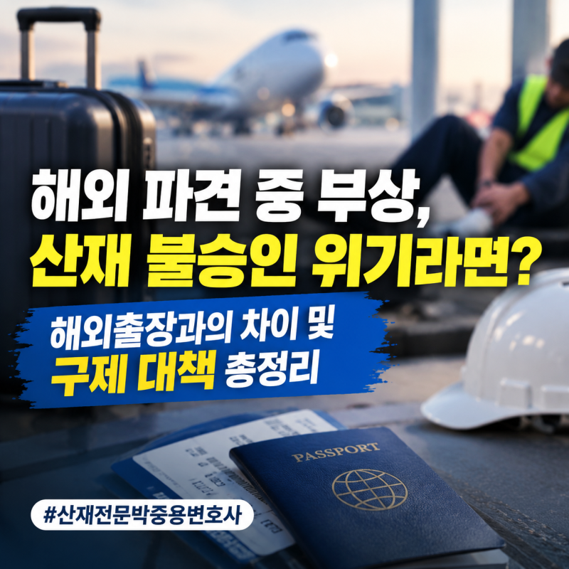 해외 파견 중 부상, 산재 불승인 위기라면? 해외출장과의 차이 및 구제 대책 총정리 #산재전....