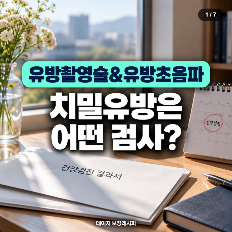 유방촬영술과 유방초음파 차이, 치밀유방이라면 어떤 검사?