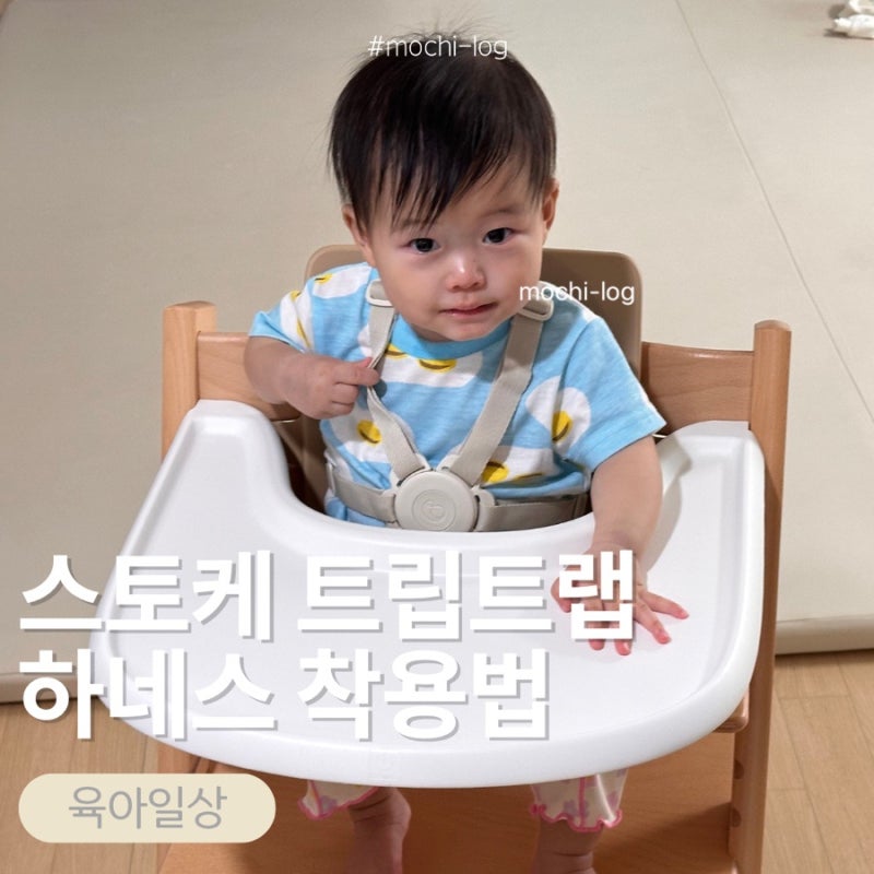 스토케 트립트랩 하네스 착용법｜8개월 아기 일어서기 시작해서 설치한 후기