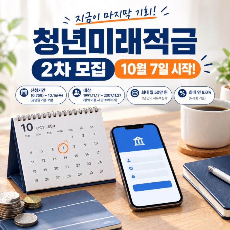 2026 청년미래적금 2차 가입 조건 총정리, 우대형 기준 달라진 점