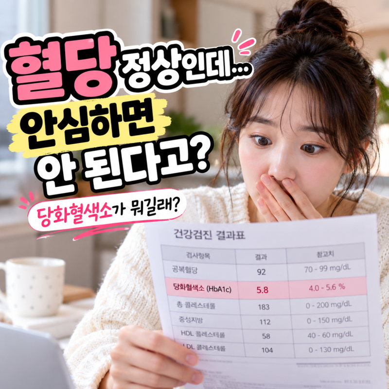 혈당 정상인데 안심하면 안 된다고? ‘당화혈색소’가 중요한 이유