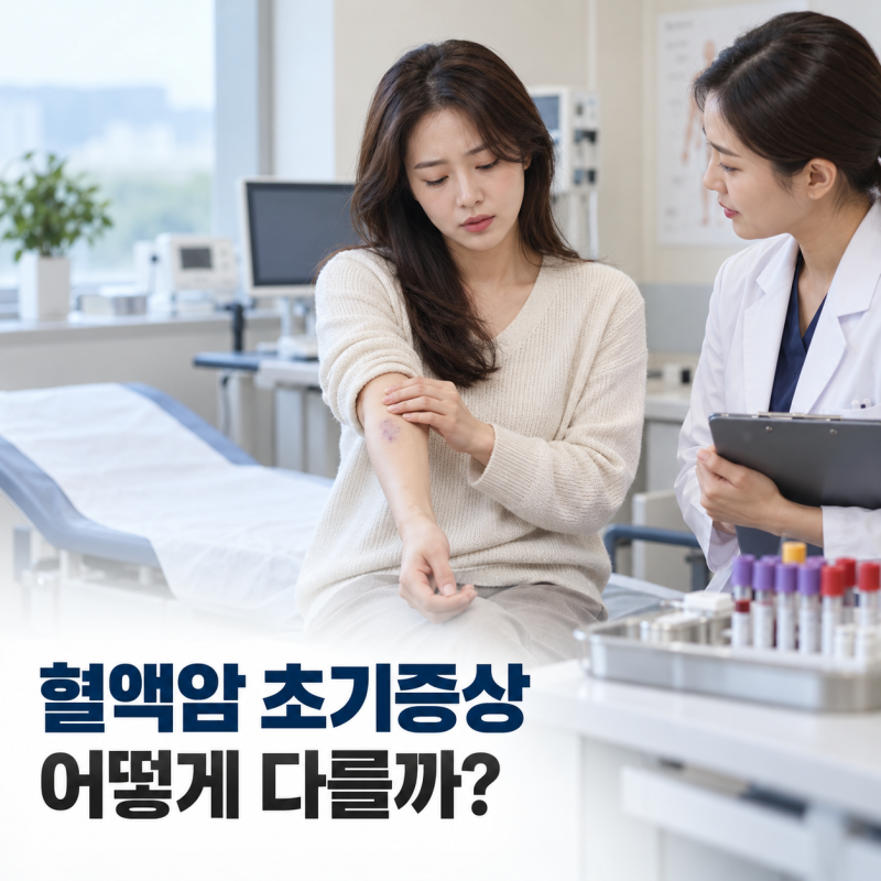 백혈병·림프종·다발골수종, 혈액암 초기증상은 어떻게 다를까?