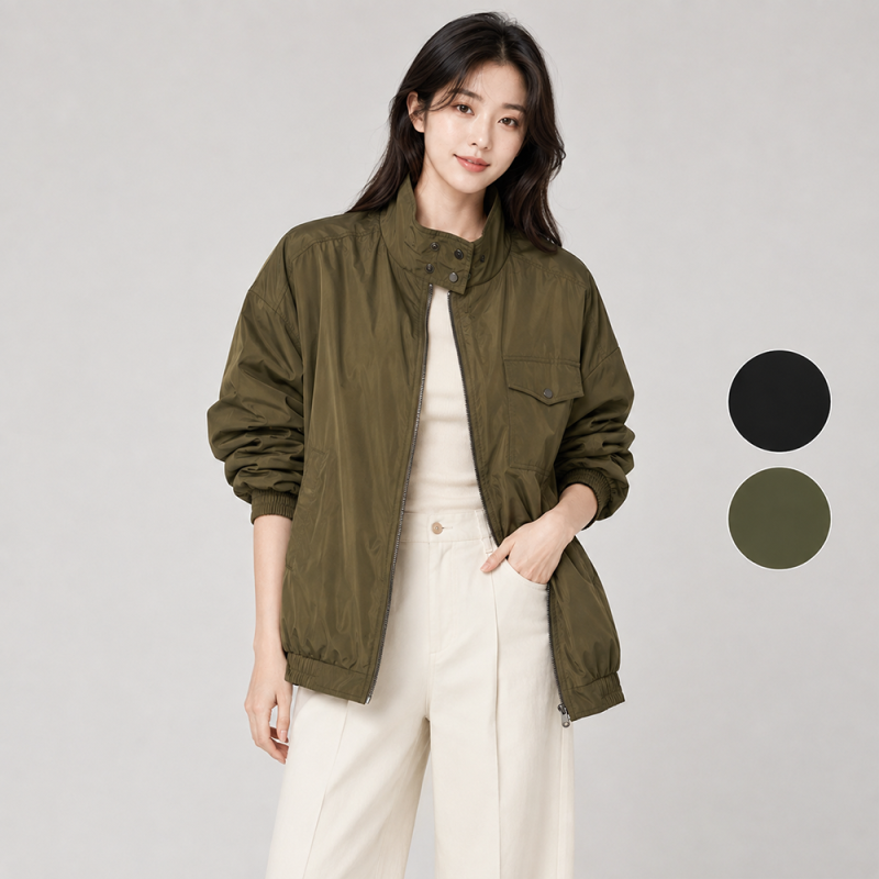 알로 Work It Bomber 여성 봄버 자켓 오버사이즈 실루엣 가벼운 구조감