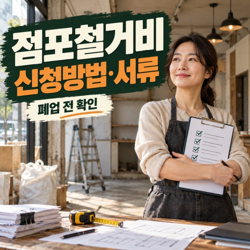 소상공인 점포철거비 신청방법·서류, 폐업 전 확인할 제외조건