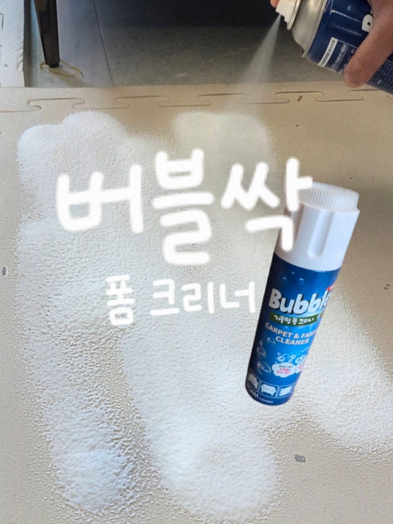 바닥매트 묵은때 청소 거품형 페브릭 폼클리너 [버블싹] 후기