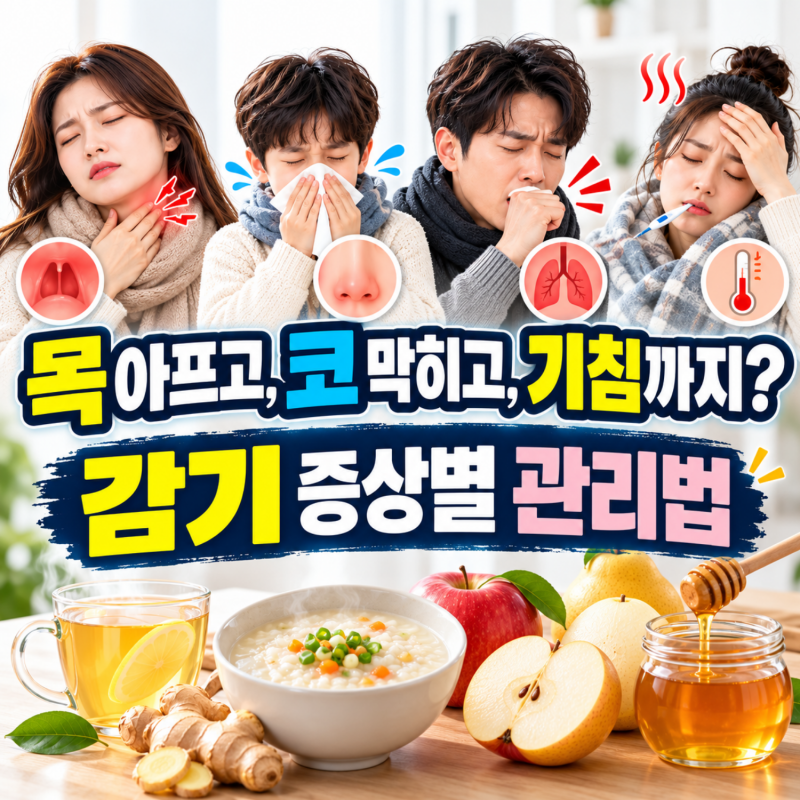 전주 탑 이비인후과에서 추천하는 감기 증상별 좋은 음식 및 예방·대처법