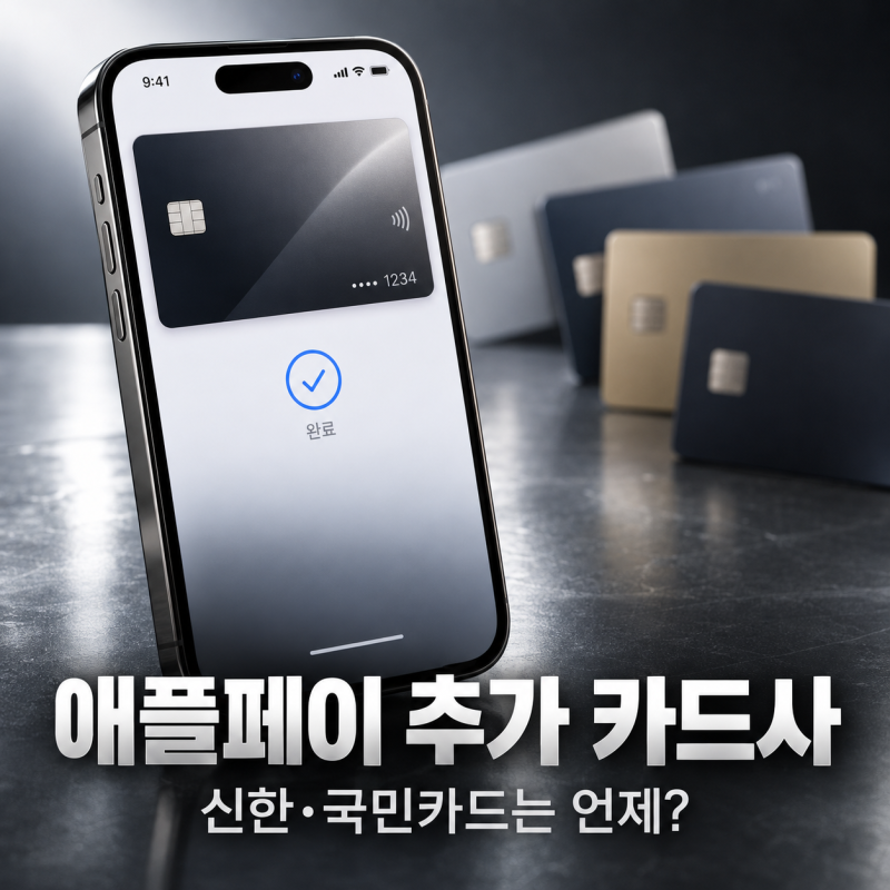 애플페이 추가 카드사 소식, 신한카드·KB국민카드는 언제 될까