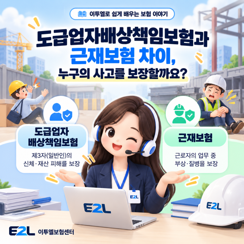 도급업자배상책임보험과 근재보험 차이, 누구의 사고를 보장할까요?