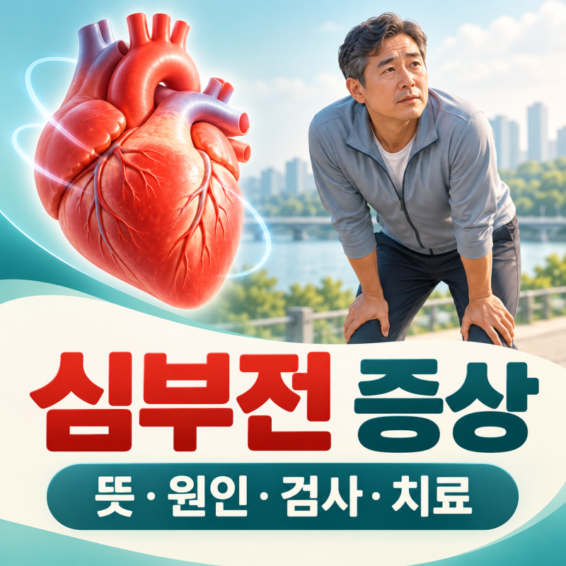 심부전 증상, 어떤 신호가 나타날까? 뜻부터 원인·검사·치료까지