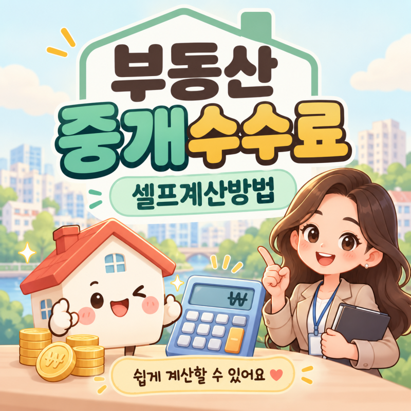 부동산 복비 중개수수료 계산방법, 중개수수료 요율표부터 셀프계산까지