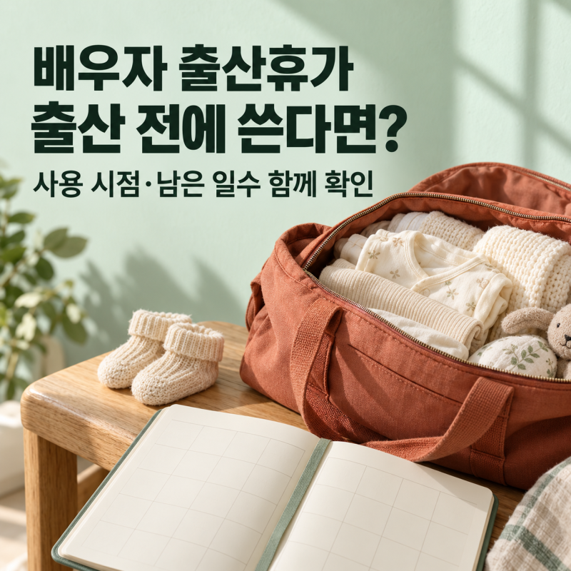 배우자 출산전후휴가 2026｜출산예정일 50일 전부터, 유급 20일 언제까지 쓸까?