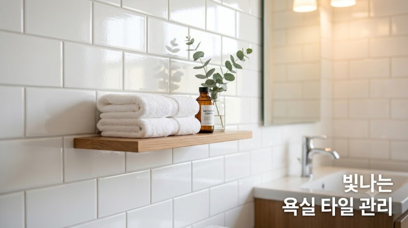 욕실 타일 물때 방지하는 린스 코팅 청소법과 유지 관리 꿀팁
