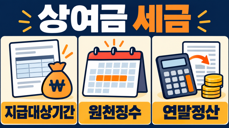명절 상여금 세금이 평소보다 커 보이는 이유