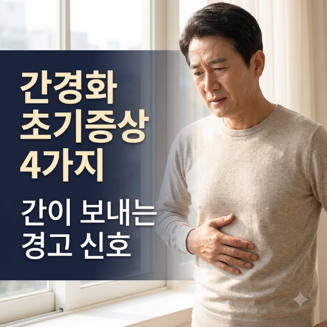 간경화 초기증상 4가지, 간이 보내는 이 경고 신호 놓치지 마세요