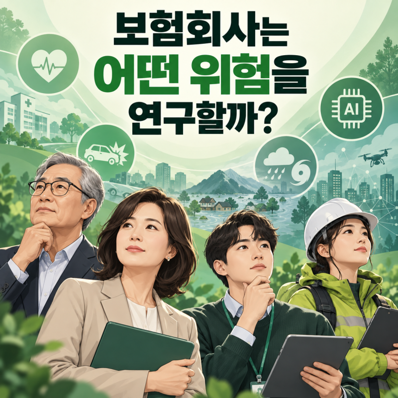 보험회사는 어떤 위험을 연구할까?