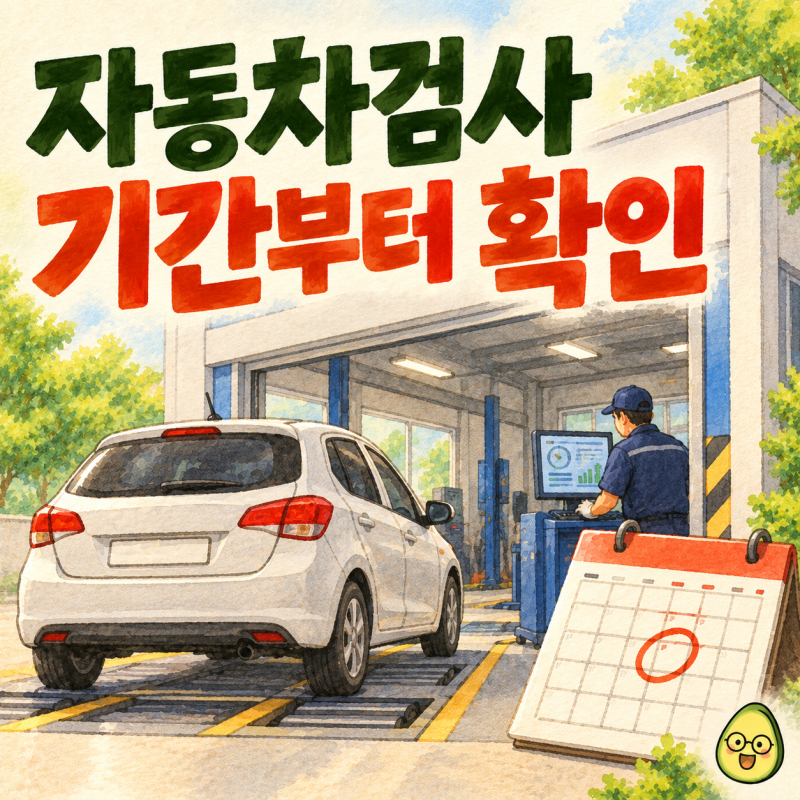 자동차검사 기간 조회·예약｜과태료 기준과 검사 전 체크리스트