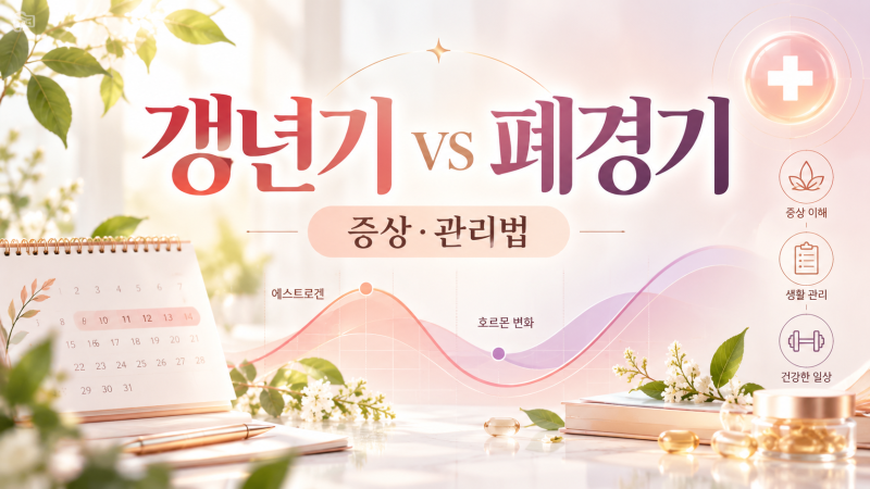 갱년기와 폐경기, 정확히 뭐가 다를까? 증상부터 관리법까지