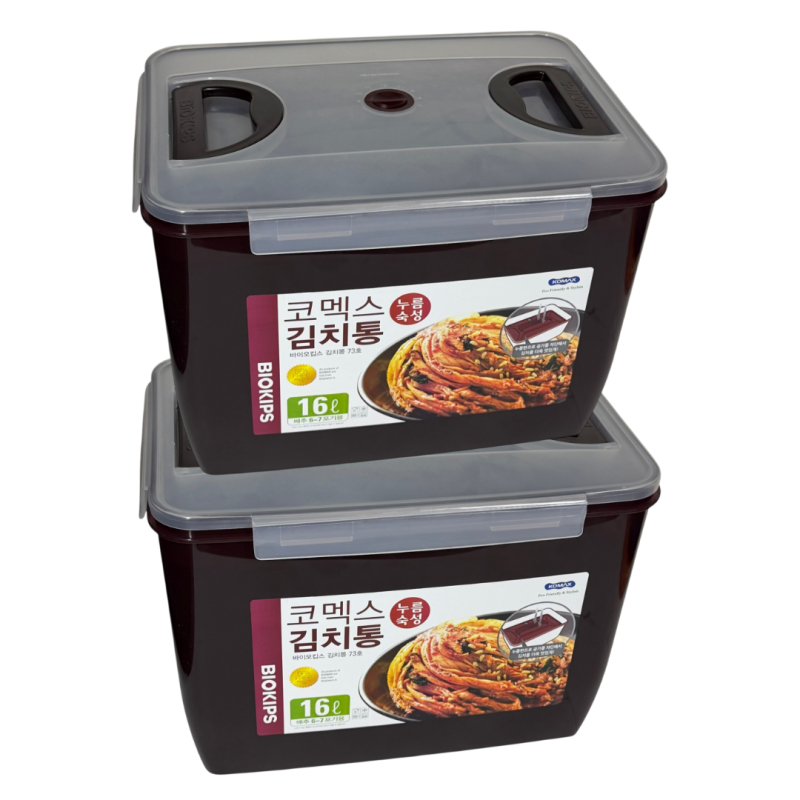 행사 국산 코멕스 누름숙성 초대형김치통 16L 1+1