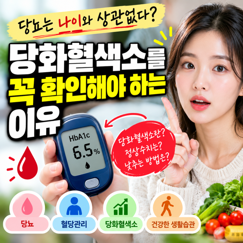 당뇨는 나이와 상관없다? 당화혈색소를 꼭 확인해야 하는 이유
