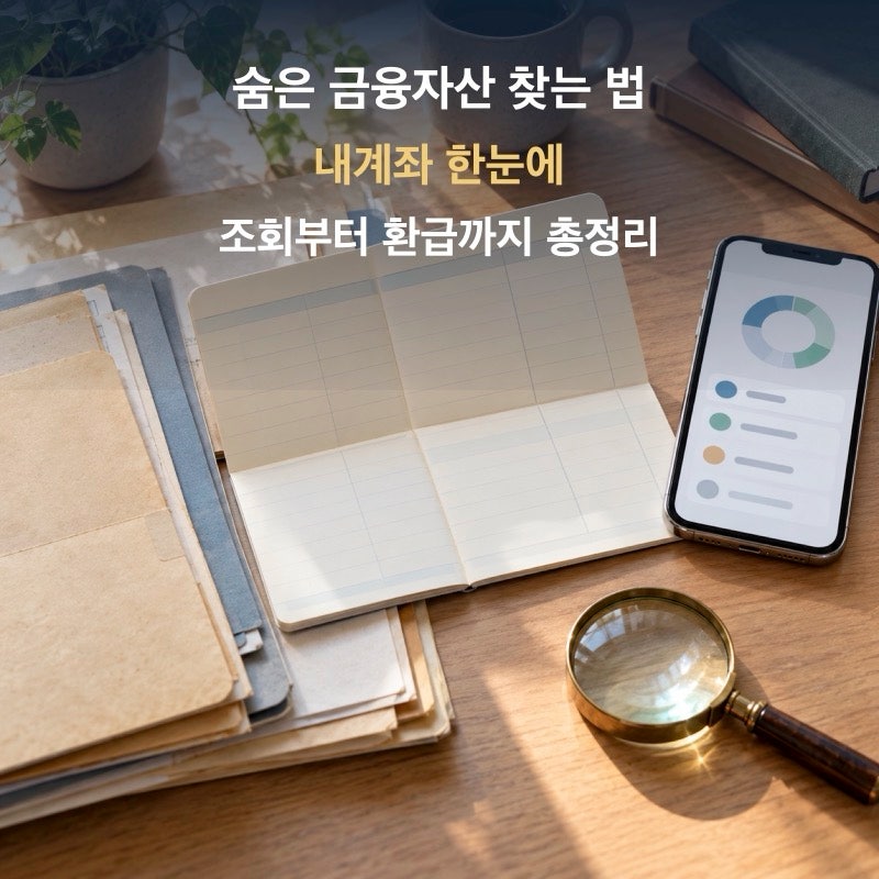 숨은 금융자산 찾는 법, 내계좌 한눈에 조회부터 환급까지 총정리