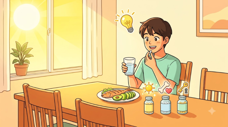 비타민D 복용 시간과 하루 권장량, 같이 먹으면 좋은 영양제 4가지