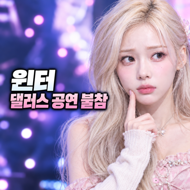 윈터 갑작스러운 댈러스 공연 불참…알고 보니 대상포진 진단 받았다
