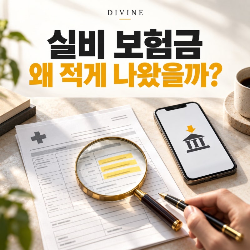 실비 보험금이 적게 나온 이유