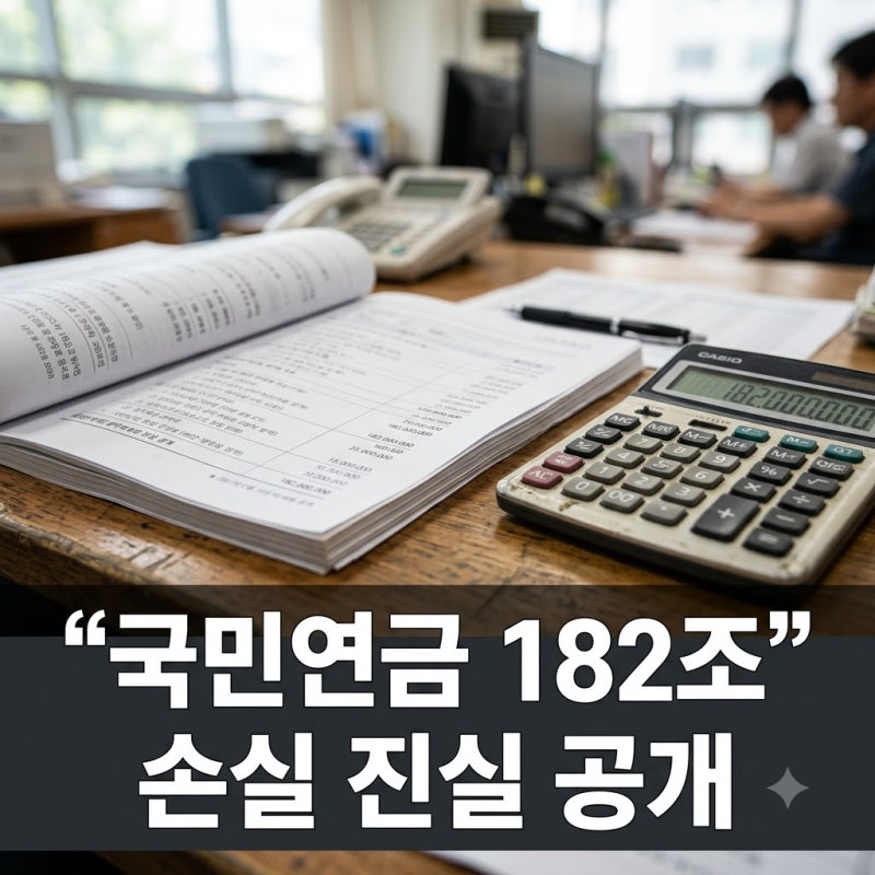 국민연금 적립금 182조 증발 원인과 내 연금에 미치는 영향