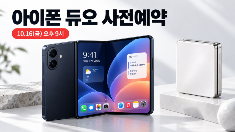 아이폰 듀오 사전예약 총정리｜10월 16일 오후 9시, 가격·KT 혜택·eSIM 개통까지 (위례·미금 KT ....