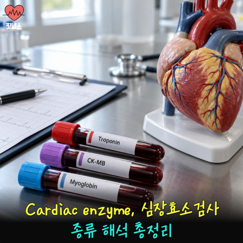 Cardiac enzyme 심장효소 검사 종류 의미 해석 (Troponin, CK-MB, Myoglobin)